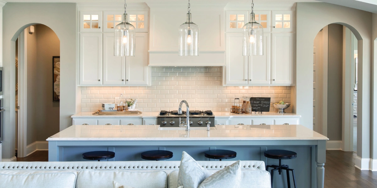 Timeless custom home interior inspired by classic design styles